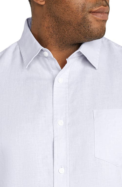 Shop Johnny Bigg Anders Linen & Cotton Button-up Shirt In Lilac