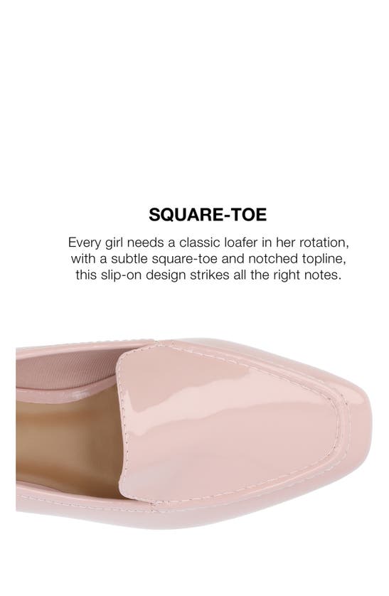Journee Collection Tullie Womens Square Loafers In Patent/ Pink