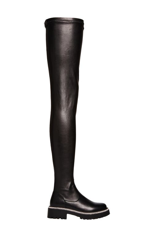 Azalea Wang New Rules Thigh High Boot In Black