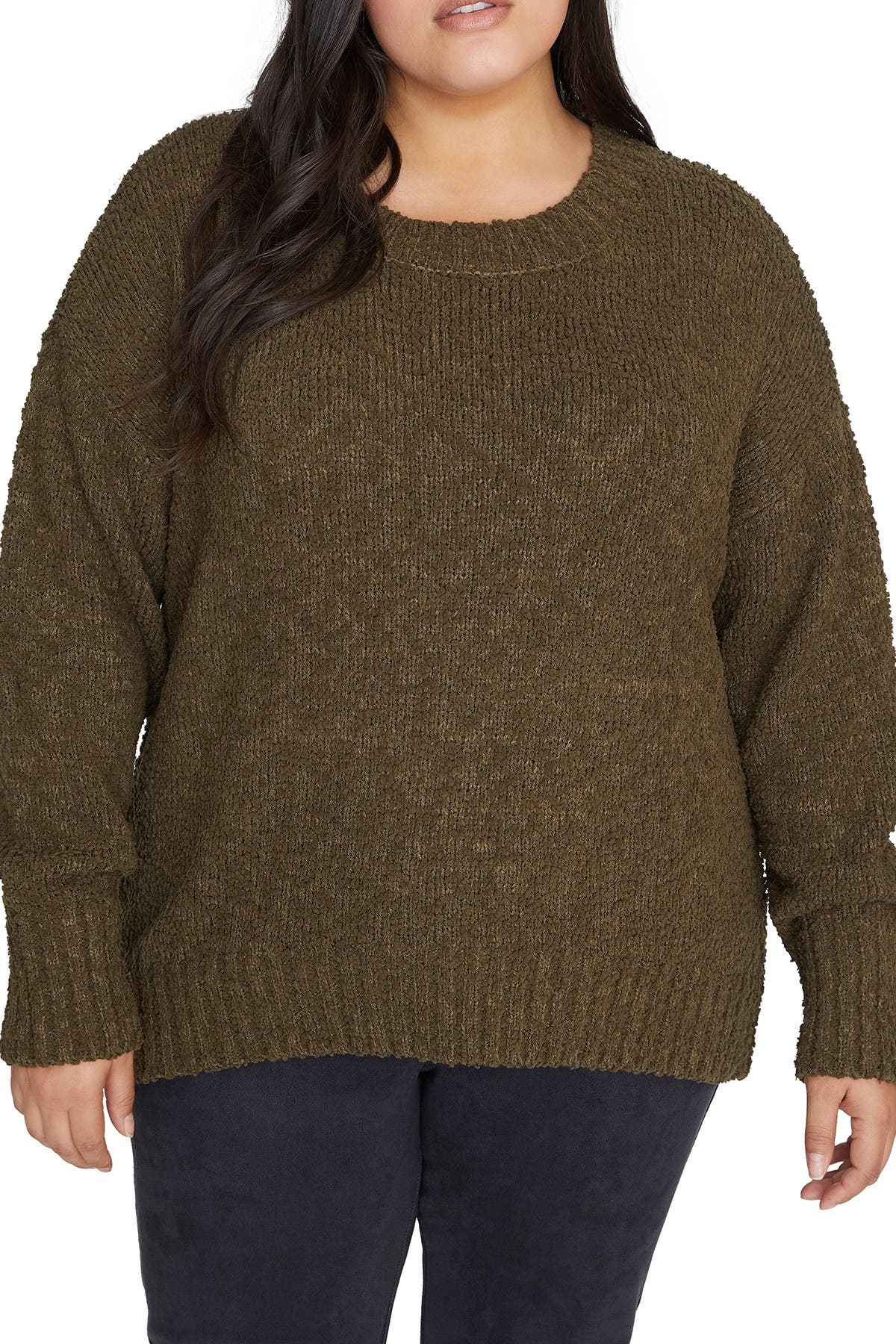 plus size round neck sweaters