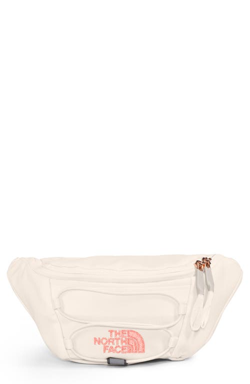 Jester Luxe Belt Bag in Gardenia White/Coral Metallic