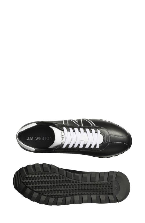 Shop Jm Weston On My Way Sneaker In Black/white