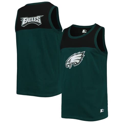 Men's Starter Midnight Green Philadelphia Eagles The Reliever Raglan  Full-Snap Jacket