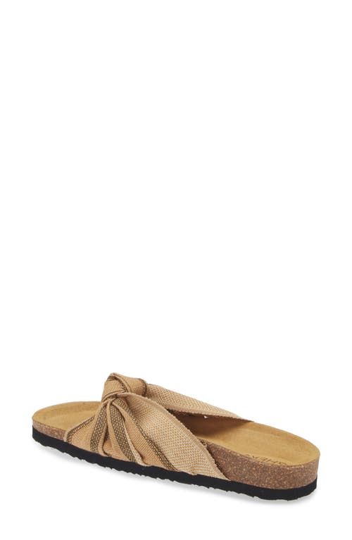 Shop Shekudo Bahia Knot Slide Sandal In Neutral