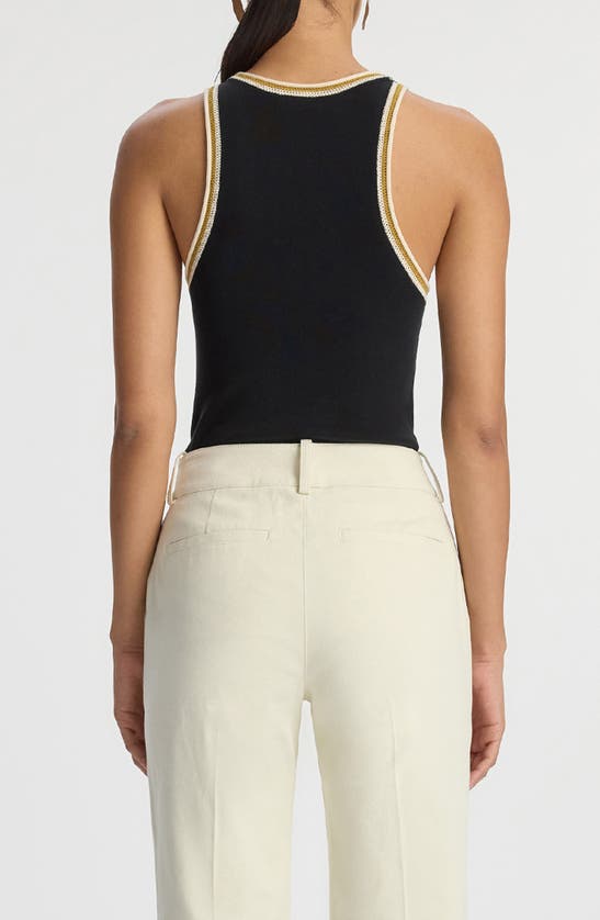 Shop A.l.c Nelly Contrast Tank In Black