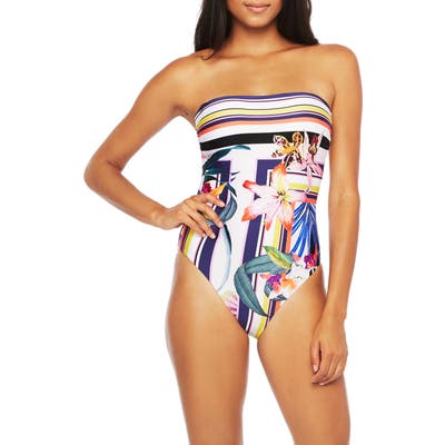 Trina Turk Treasure Cove One-Piece Swimsuit, White