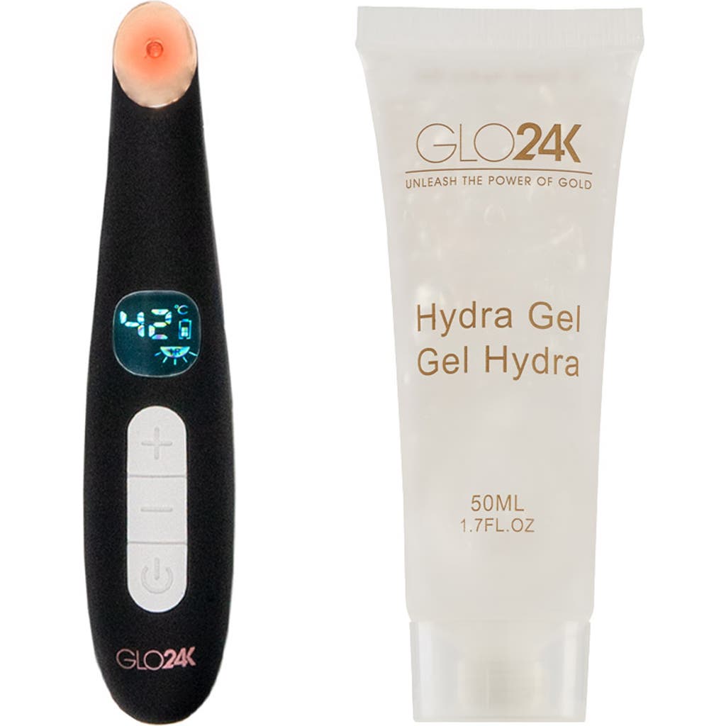 Glo24k Unleash The Power Of Gold Triple Action Eye Care Therapy Wand +conductive Hydra Gel In Na
