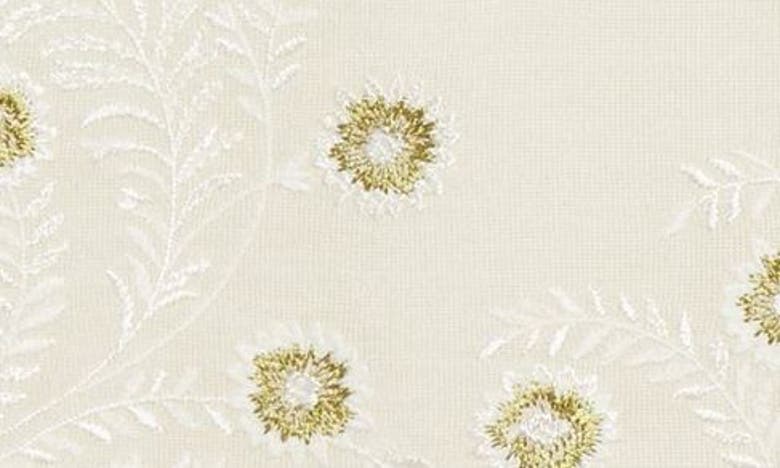 Shop Giambattista Valli Floral Embroidered Cashmere & Silk Knit Top In Ivory