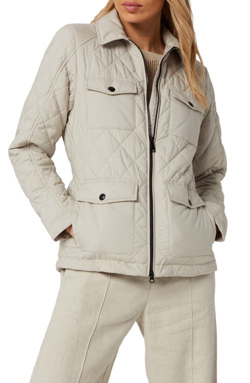 Water Repellent Quilted Field Jacket in Pumice