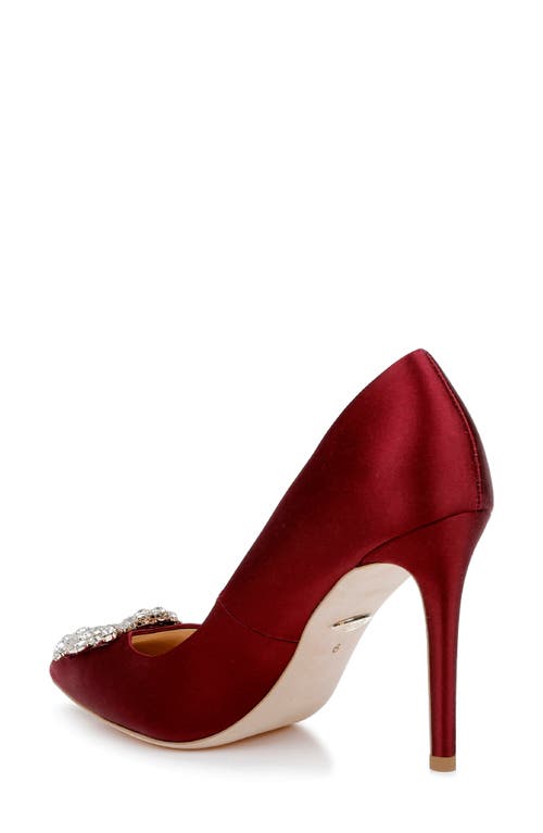 Shop Badgley Mischka Collection Cher Crystal Embellished Pump In Chianti