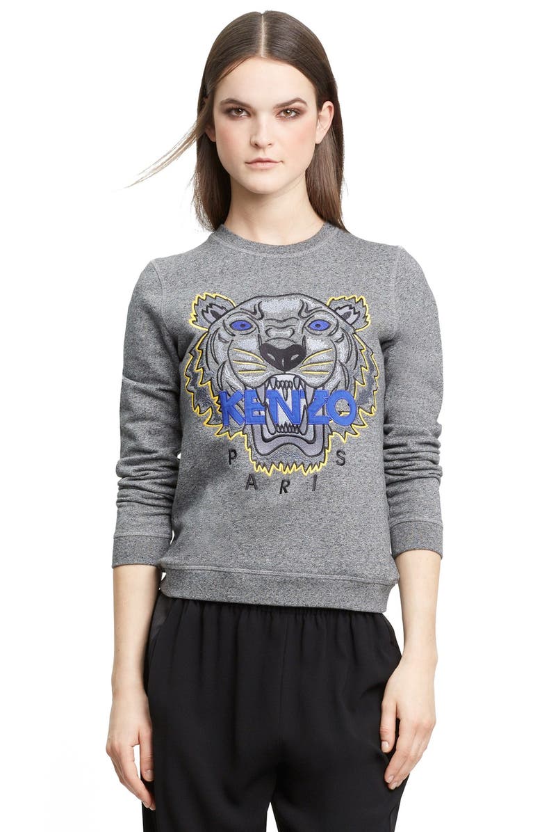KENZO Embroidered Tiger Cotton Sweatshirt | Nordstrom