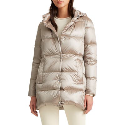 Lauren Ralph Lauren Packable Puffer Jacket, Brown