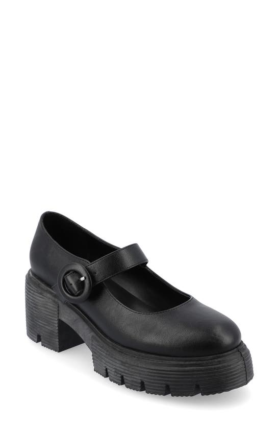 Shop Journee Collection Zarynn Mary Jane Platform Pump In Black