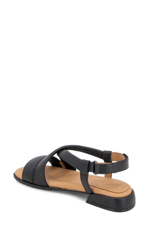 Shop Gentle Souls By Kenneth Cole Gentle Souls Heather Slingback Sandal In Black Leather