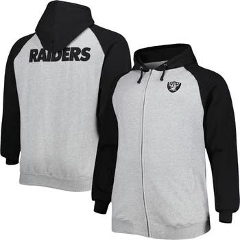 Men's Starter Heather Charcoal/Black Las Vegas Raiders Extreme Pullover Hoodie Size: Medium