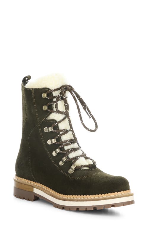 Bos. & Co. Ada Waterproof Hiker Boot In Olive Suede/merino Wool