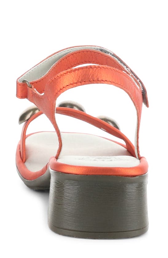Shop Fly London Exie Ankle Strap Sandal In Red Idra