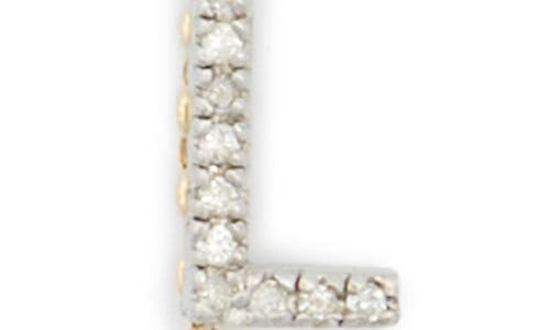 Meshmerise Diamond Initial Bezel Bracelet In Yellow-l