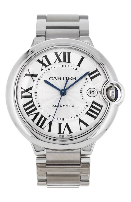 Watchfinder & Co. Cartier  Ballon Bleu Automatic Bracelet Watch, 42mm In Silver