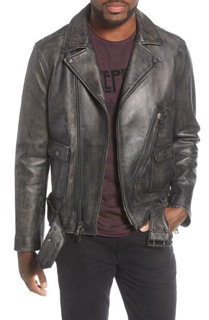 Click to view more detailed imagery on our partner's website John Varvatos Star Usa Lambskin Leather Jacket In Black