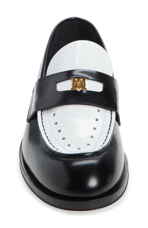 Shop Amiri Ma Spectator Loafer In Black White