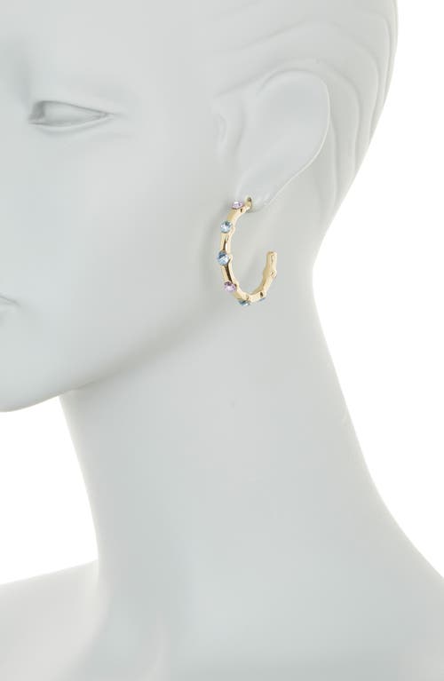 Shop Anne Klein Snickerdoodle Hoop Earrings In Gold/multi