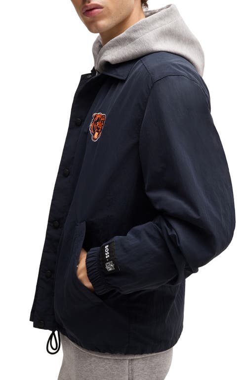 Shop Hugo Boss Boss X Nfl Otto Jacket In Chicago Bears