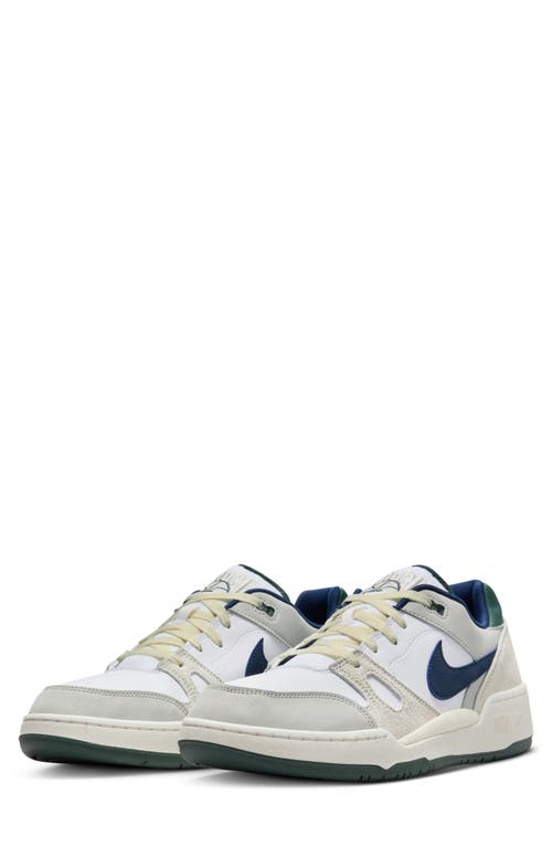 Nike Full Force Lo Sneaker In White/midnight Navy/iron Ore