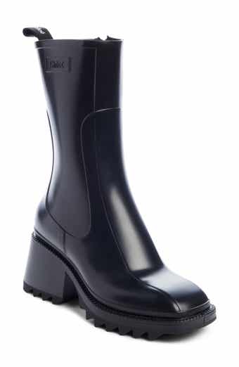 Moncler Loftgrip Block Heel Rain Boot (Women) | Nordstrom