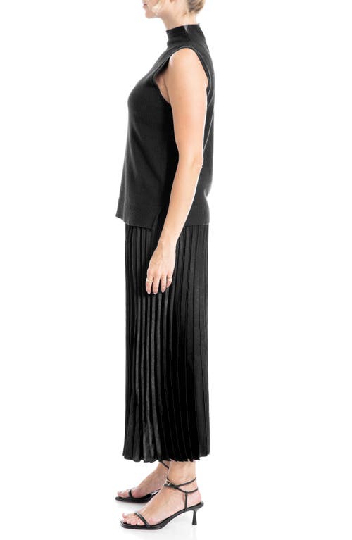Max Studio 2pc Top And Skirt In Black-black
