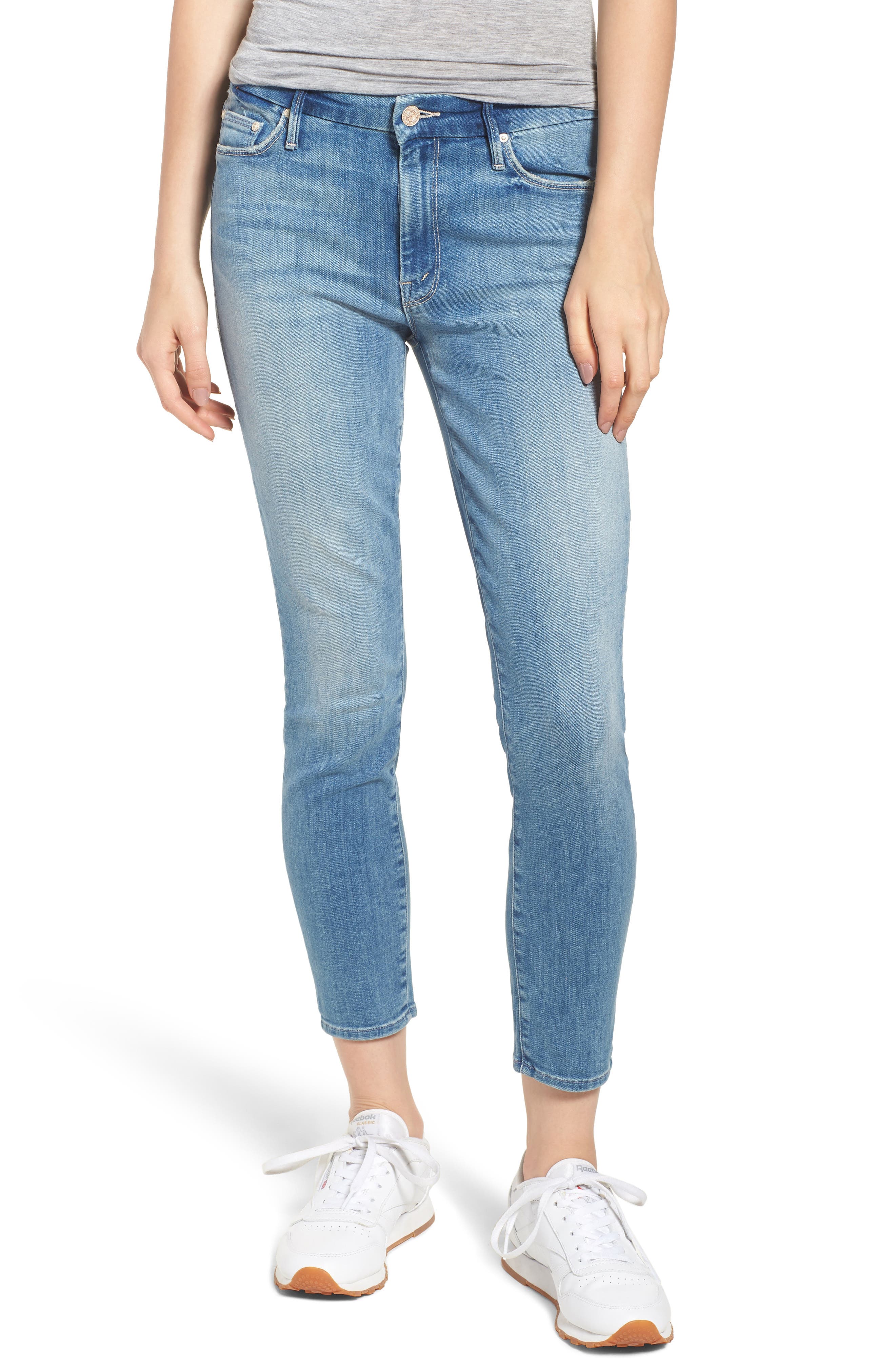 mother the looker crop jeans