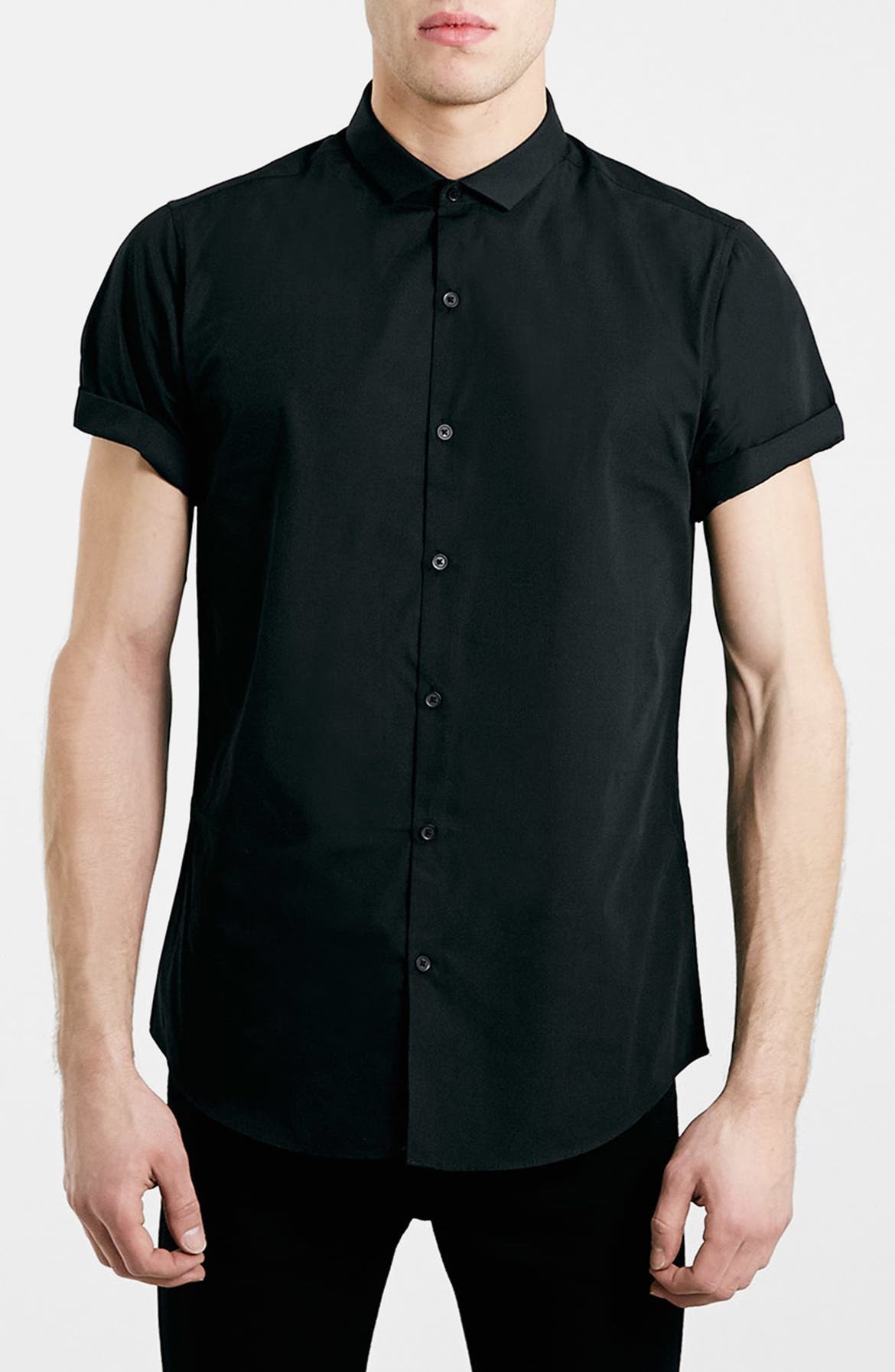 Topman Slim Fit Short Sleeve Shirt | Nordstrom