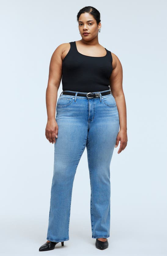 Shop Madewell Kick Out Crease Edition Jeans In Merrigan Wash