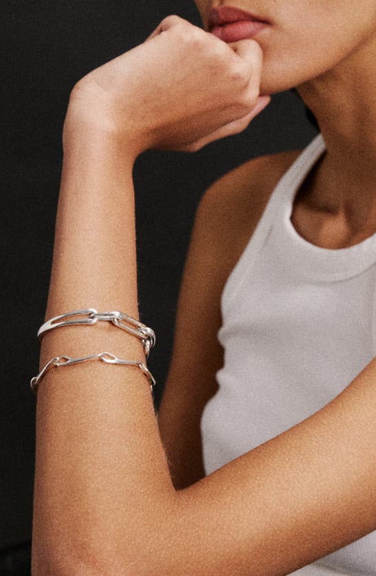 Shop Kloto Ever Link Bracelet In Silver