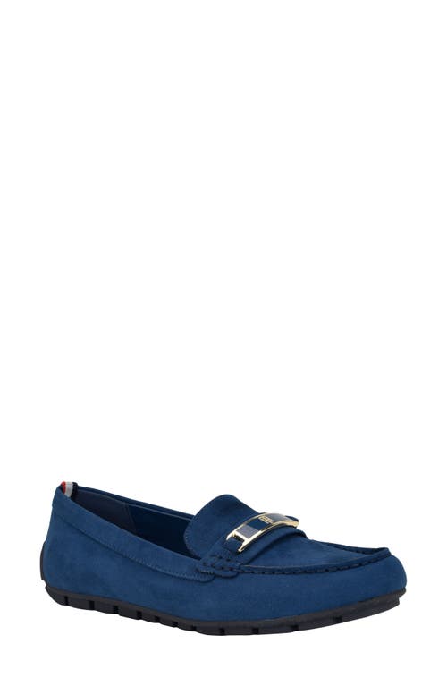 Tommy Hilfiger Kyria Driving Loafer in Dark Blue 