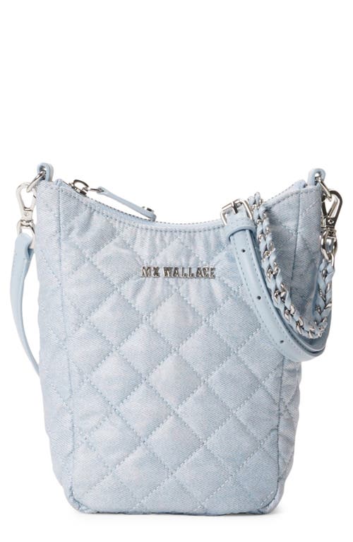 MZ Wallace Crosby Go Quilted Crossbody Bag in Chambray at Nordstrom