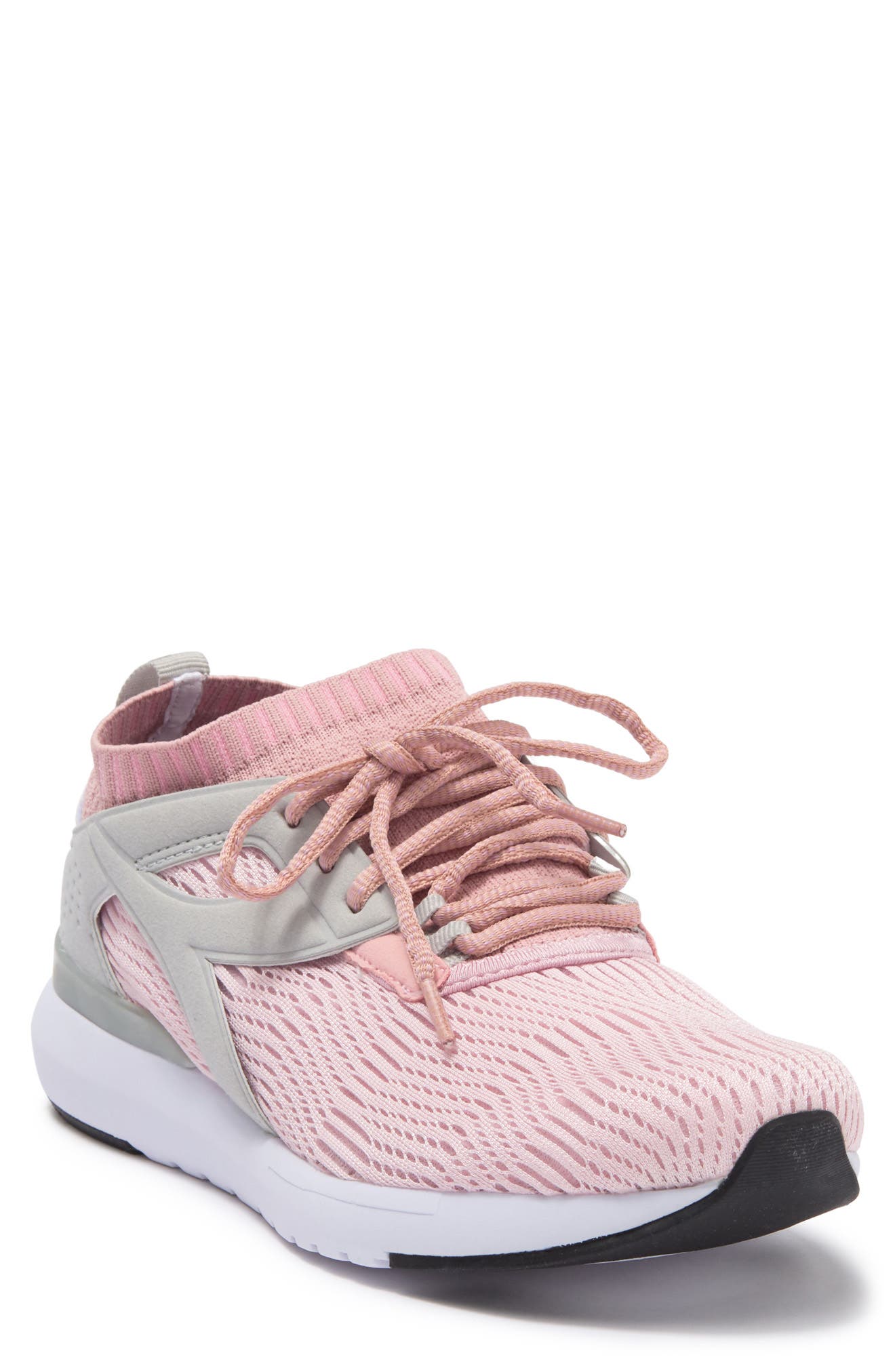 Diadora Knit Lace up Sneaker In Pink Pale Lilac ModeSens