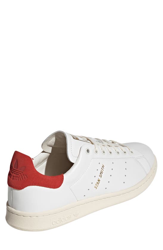 Shop Adidas Originals Stan Smith Lux Sneaker In Cloud White/ Cream White/ Red