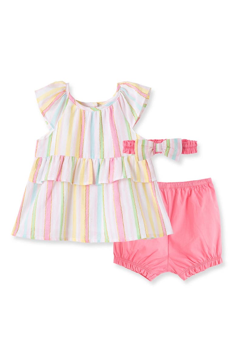 LITTLE ME Multi Stripe Sunsuit, Main, color, MULTI