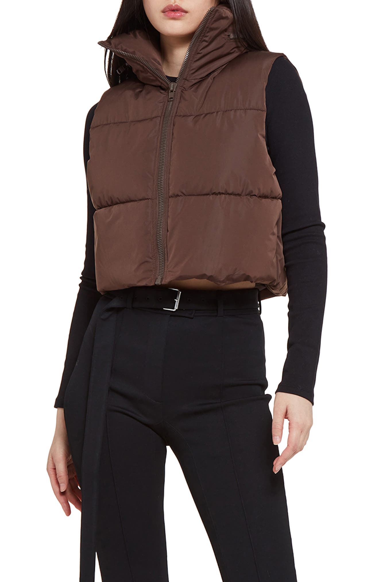 puffer vest with hoodie