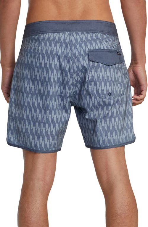 Shop Rvca Freeport Swim Trunks In Moody Blue