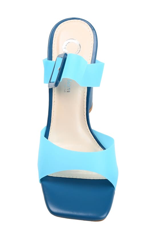Journee Collection Tru Comfort Foam Pump In Blue