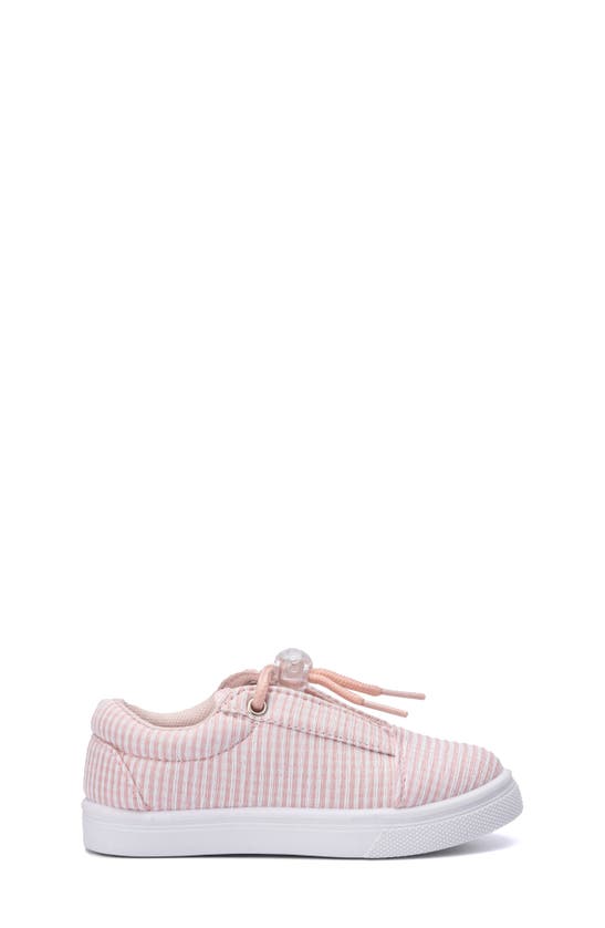 Shop Olivia Miller Kids' Stripe Sneaker In Pink