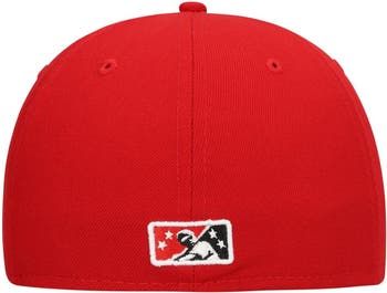 New Era Men's Red Rocket City Trash Pandas Authentic Collection Team  Alternate 59FIFTY Fitted Hat
