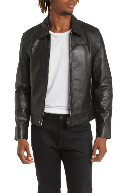 Deadwood Sharpe Recycled Leather Jacket in Black