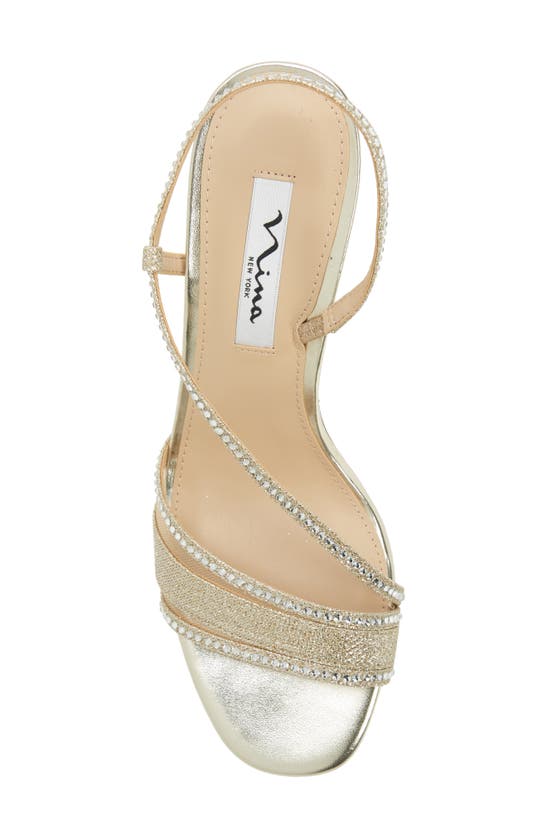 Nina Abbi Slingback Sandal In Soft Platino