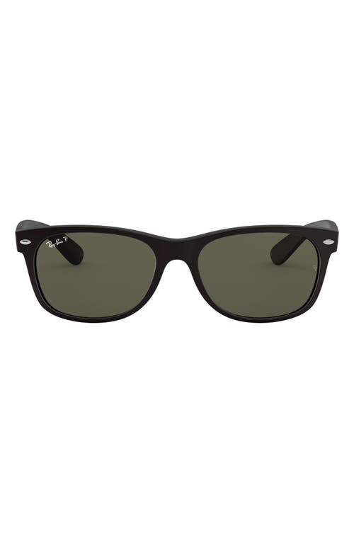 Ray Ban Ray-ban New Wayfarer 55mm Rectangular Sunglasses In Black/green