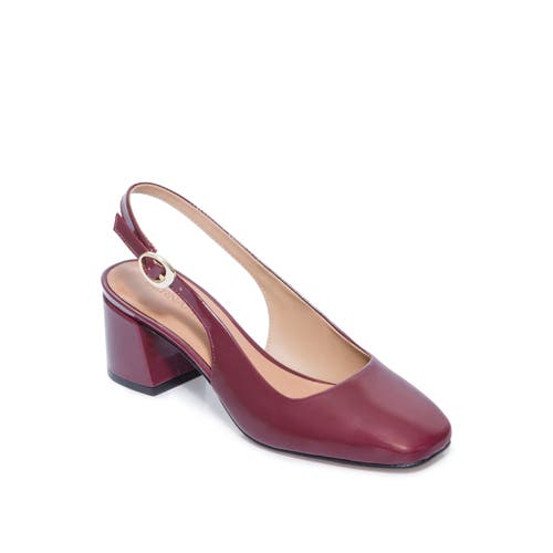 Bernardo Footwear Alexia Slingback Pump in Bordeaux 