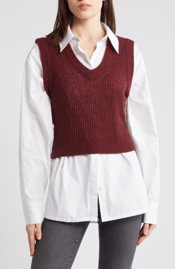 Romy Shrunken Sweater Vest