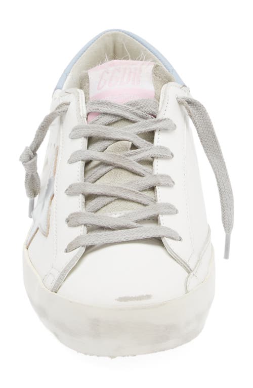 Shop Golden Goose Super-star Sneaker In White/silver